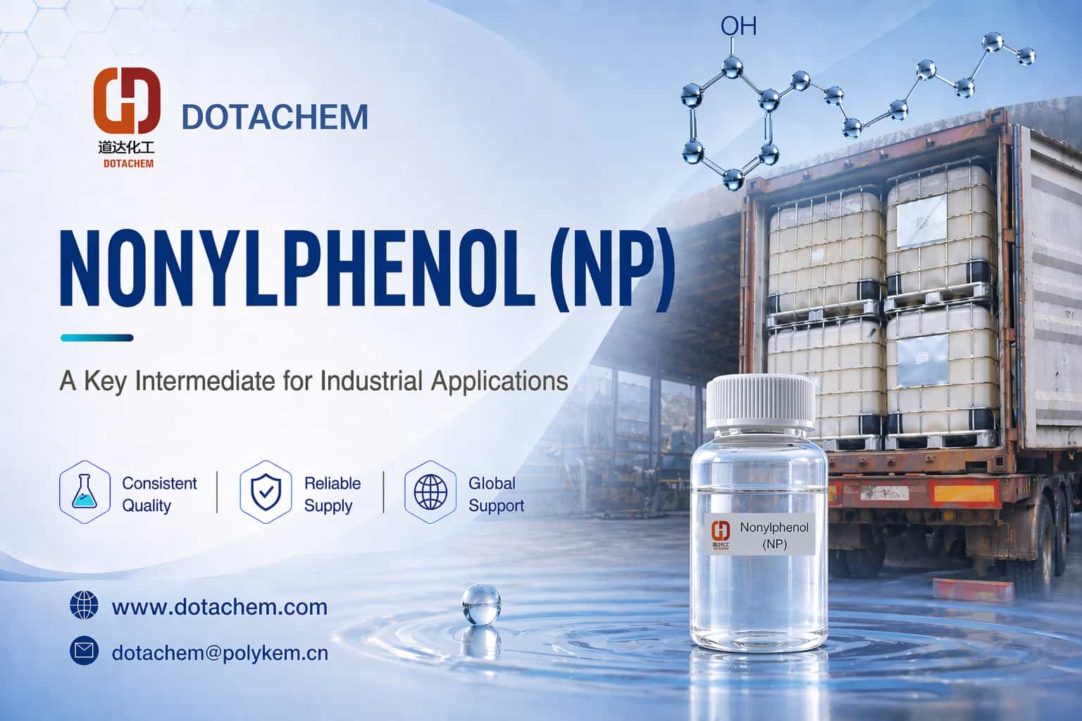 Dotachem Nonylphenol (NP): صنعتی ایپلی کیشنز کے لیے ایک کلیدی انٹرمیڈیٹ