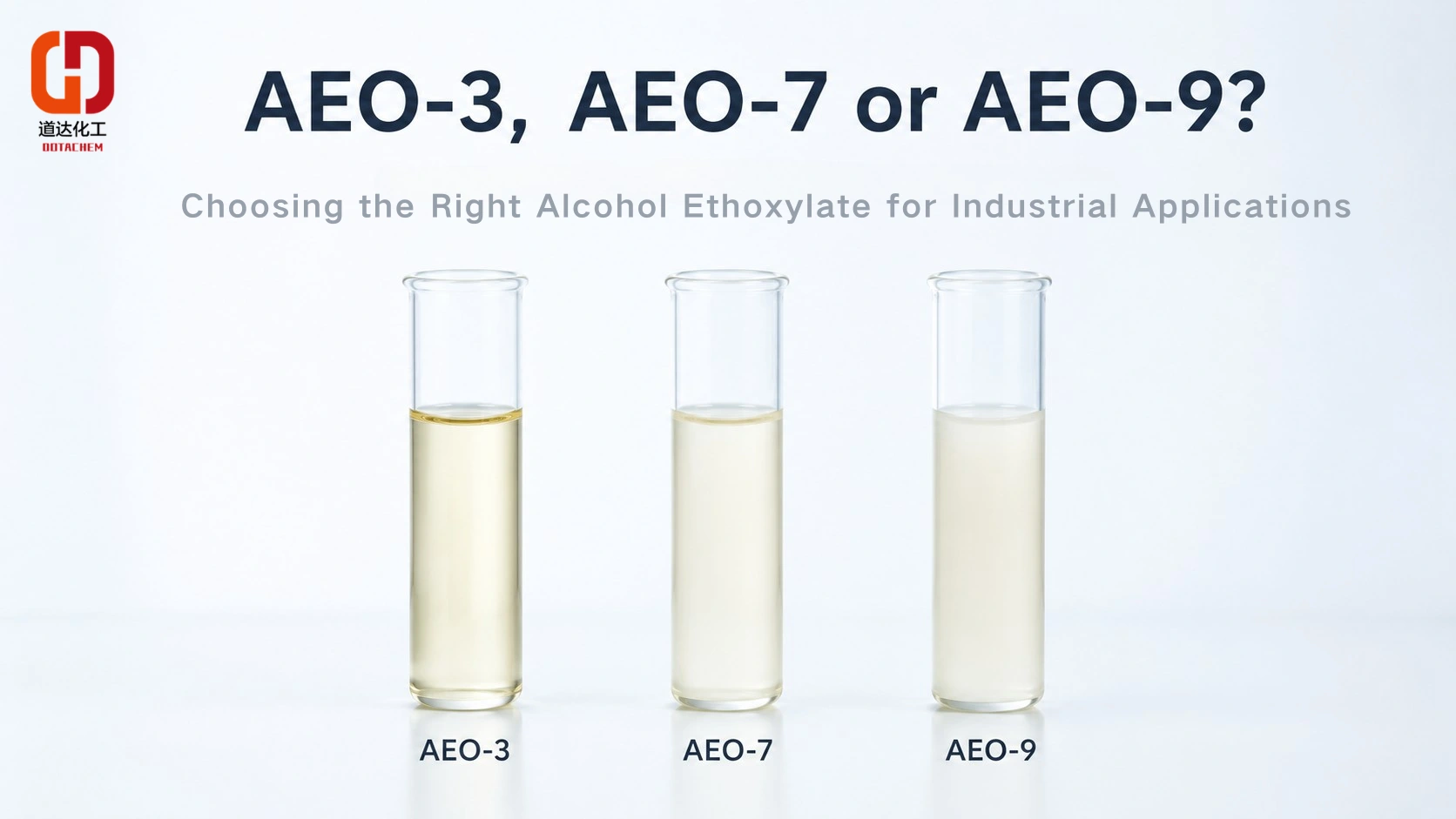 AEO-3، AEO-7 یا AEO-9؟ صنعتی ایپلی کیشنز کے لیے صحیح الکحل ایتھوکسیلیٹ کا انتخاب کرنا